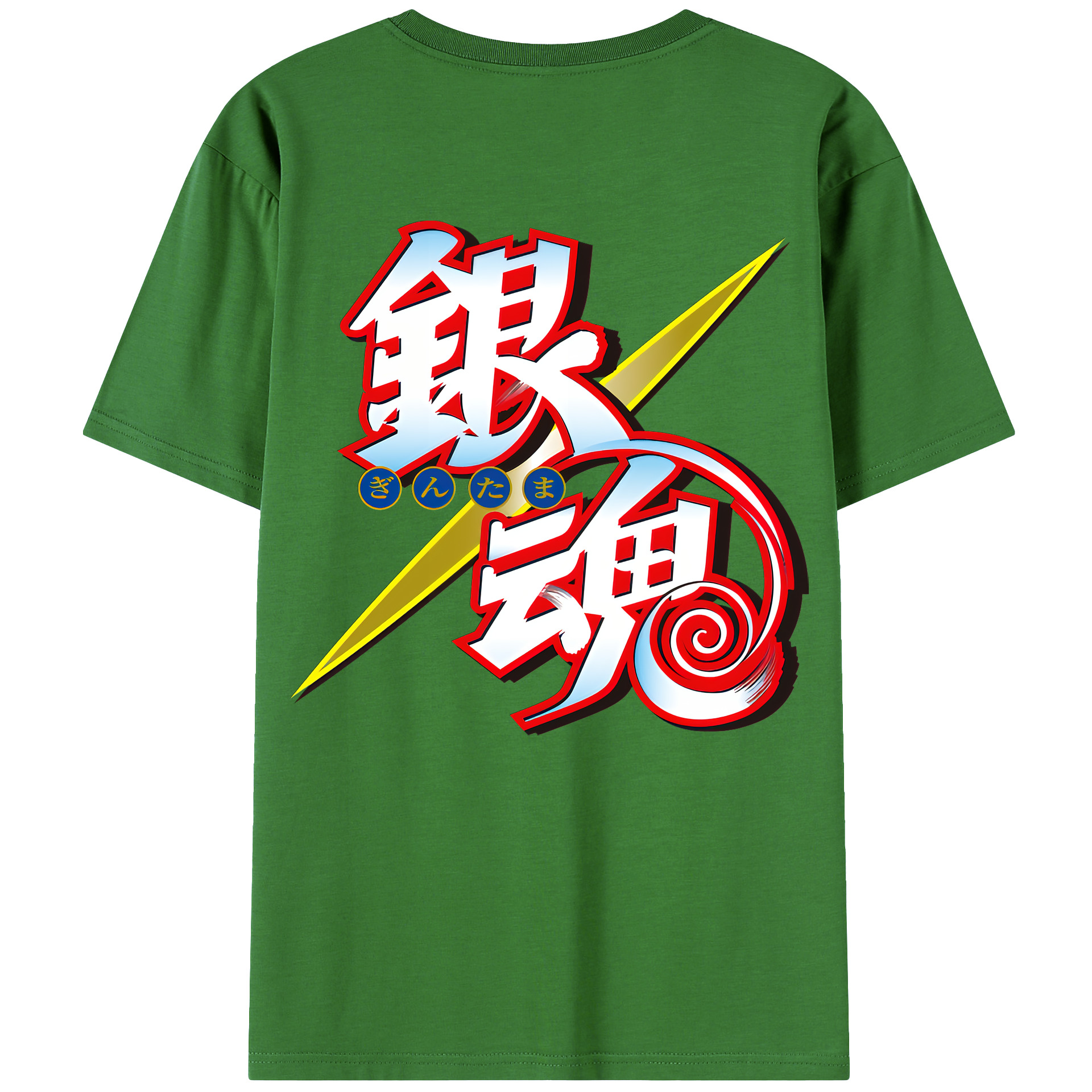 （画像用） ぎんたま 坂田銀時（さかたぎんとき） 神楽 志村新八（しむら しんぱち） GINTAMA Sakata Gintoki Kagura Shimura Shinpachi レディース半袖Tシャツ(バックプリント)